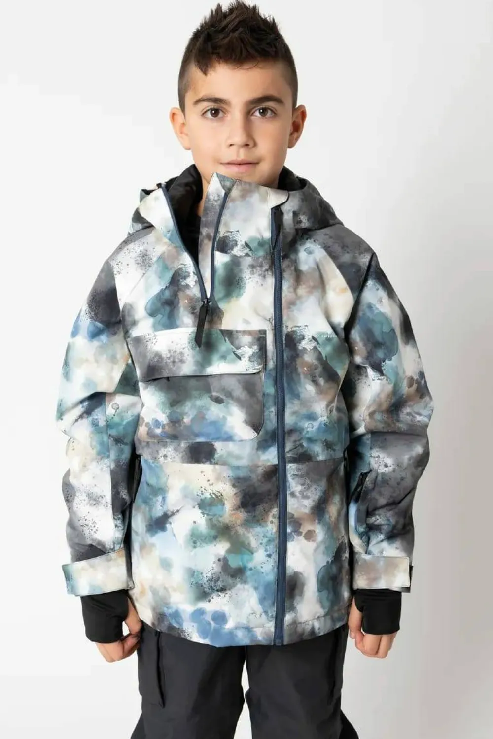 Hot 2117 of Sweden Juniors' Light Padded Ski Jacket Kidden Aop Sky