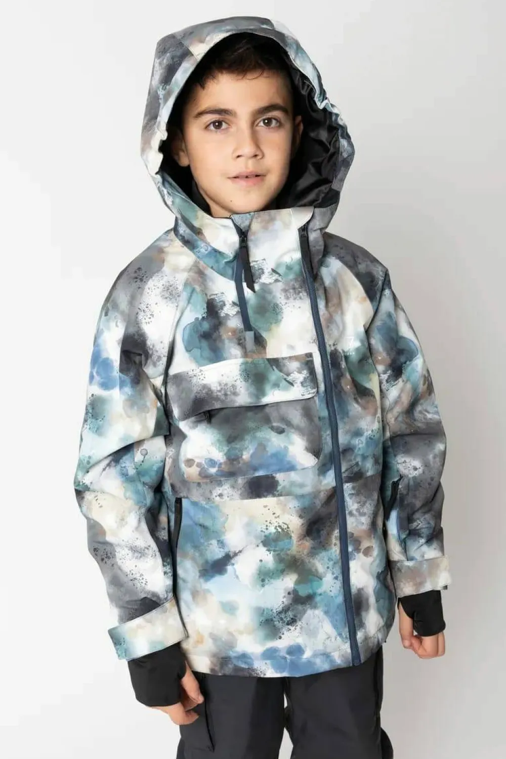 Hot 2117 of Sweden Juniors' Light Padded Ski Jacket Kidden Aop Sky