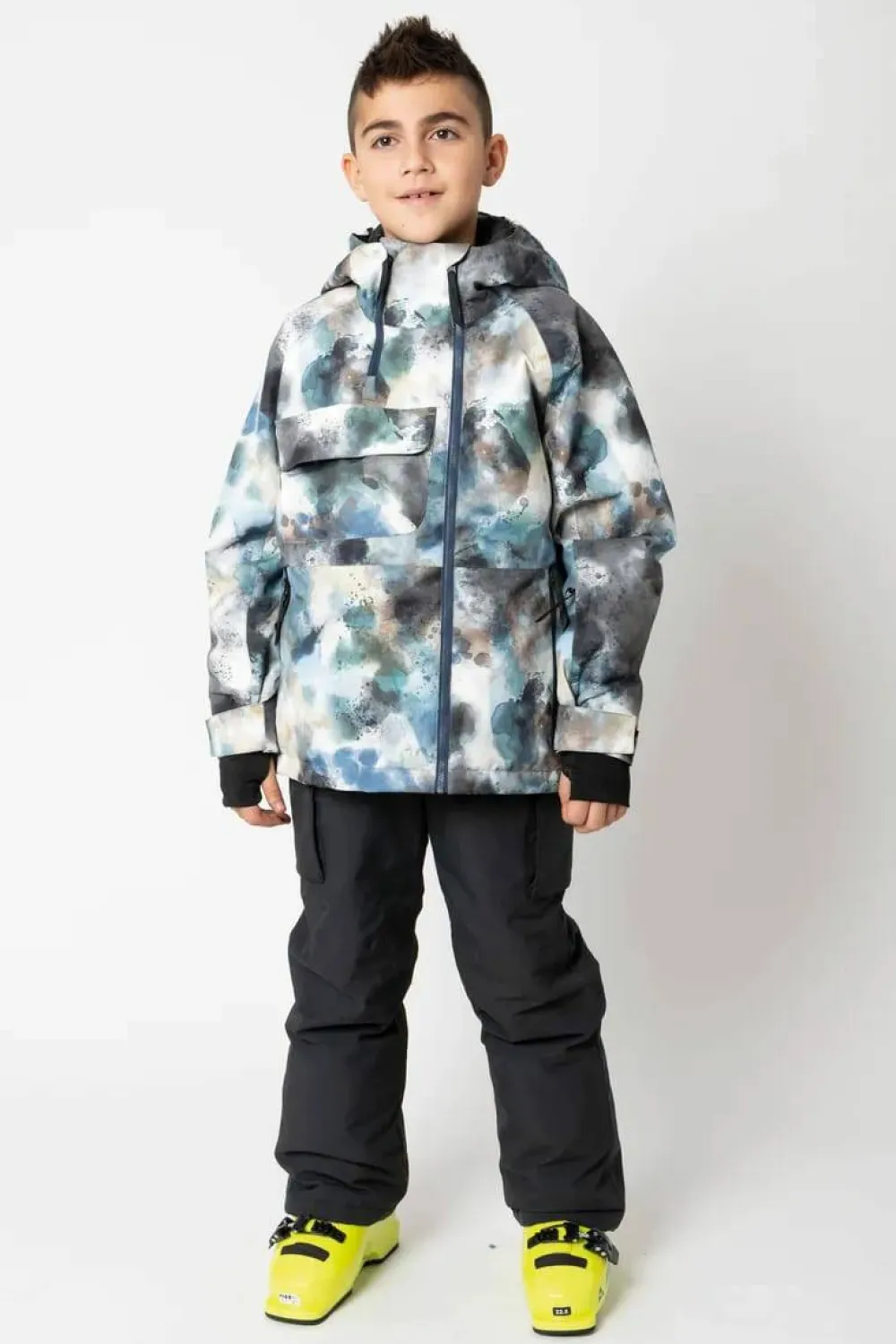 Hot 2117 of Sweden Juniors' Light Padded Ski Jacket Kidden Aop Sky