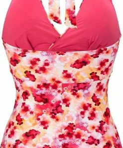 Clearance Abecita Women's Haiti Halterneck Swimsuit Pink