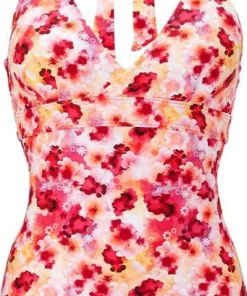 Clearance Abecita Women's Haiti Halterneck Swimsuit Pink