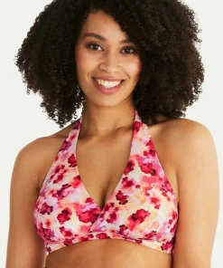Outlet Abecita Women's Maui Halterneck Bikini Bra Pink