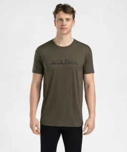 Best Aclima Men's LightWool 140 Classic Tee Logo Tarmac