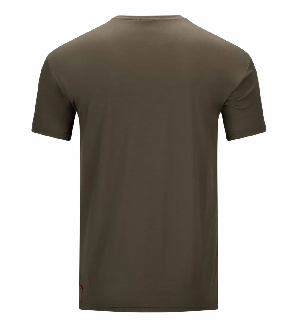 Best Aclima Men's LightWool 140 Classic Tee Logo Tarmac