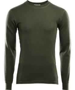 Aclima Men's WarmWool Crew Neck Olive Night