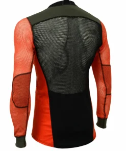 Sale Aclima Men's WoolNet Hybrid Crew Neck Jet Black/Poinciana/Olive Nigh Jet Black/Poinciana/Olive Night