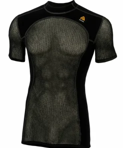 Best Aclima Men's Woolnet T-Shirt Jet Black