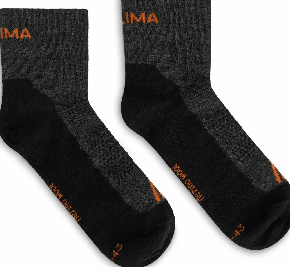 Online Aclima Running Socks 2-Pack Grey/Jet Black