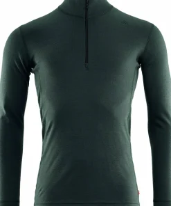 Clearance Aclima WarmWool Mock Neck with Zip Man Green Gables