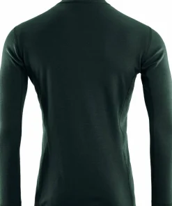 Clearance Aclima WarmWool Mock Neck with Zip Man Green Gables