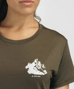 Online Aclima Women's Lightwool 140 Classic Tee Mountain Tarmac