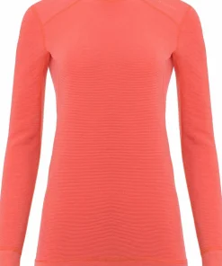 Best Aclima Women's StreamWool Crewneck Spiced Coral