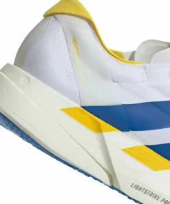 Sale Adidas Men's Adizero Adios Pro 4 Cloud white/Blue/Yellow
