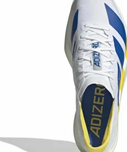 Sale Adidas Men's Adizero Adios Pro 4 Cloud white/Blue/Yellow