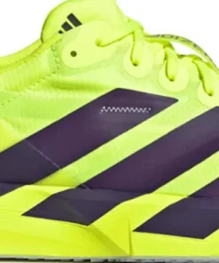 New Adidas Men's Adizero Adios 9 Solar Yellow / Aurora Plum / Powder Plum