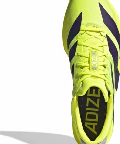 New Adidas Men's Adizero Adios 9 Solar Yellow / Aurora Plum / Powder Plum