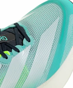 New Adidas Men's Adizero Boston 13 Flash Aqua/Cloud White/Lucid Lemon Flaaqu/Ftwwht/Luclem