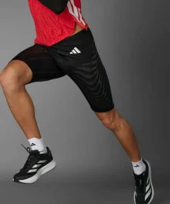 Sale Adidas Men's Adizero Control Running Short Tights Black