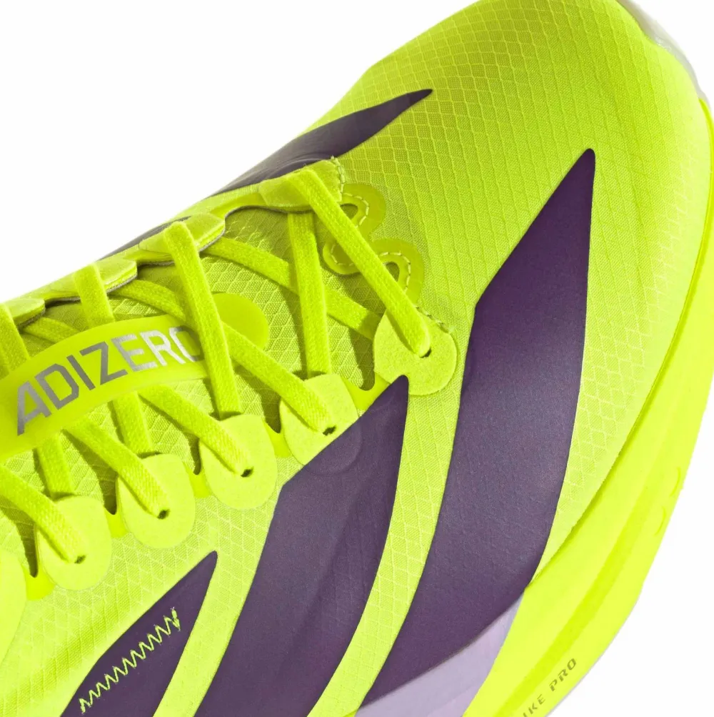 Discount Adidas Men's Adizero Takumi Sen 11 Solar Yellow/Aurora Plum/Powder Plum