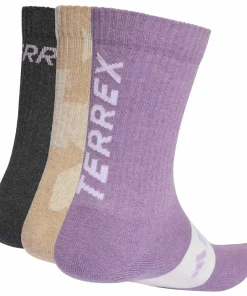 Outlet Adidas TERREX Multi 3 Pack Sock wonder taupe/grey six/powder plum