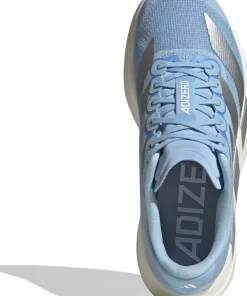 New Adidas Women's Adizero Evo SL Glow Blue / Silver met. / Cloud White