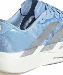 New Adidas Women's Adizero Evo SL Glow Blue / Silver met. / Cloud White