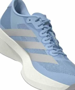 New Adidas Women's Adizero Evo SL Glow Blue / Silver met. / Cloud White
