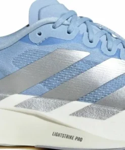 New Adidas Women's Adizero Evo SL Glow Blue / Silver met. / Cloud White