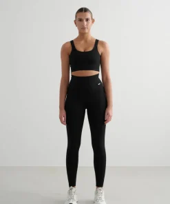Hot Aim'n Women's Ribbed Seamless Tights Black