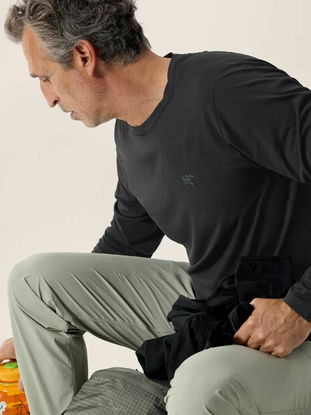 Clearance Arc'teryx Men's Cormac Crew Neck LS Black