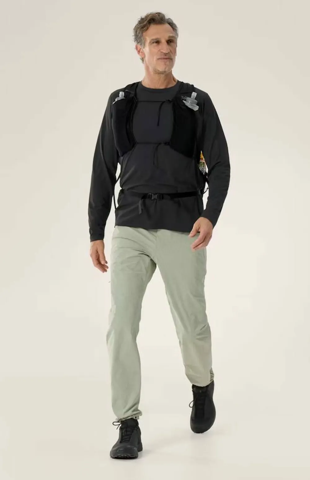 Clearance Arc'teryx Men's Cormac Crew Neck LS Black