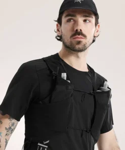 Sale Arc'teryx Norvan Mesh 5 Panel Cap Black/Arctic Silk