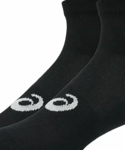 Online Asics 3 Pack Quarter Sock Performance Black