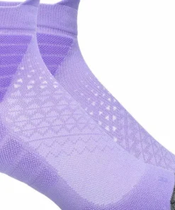 New Asics Fujitrail Quarter Sock Amethyst