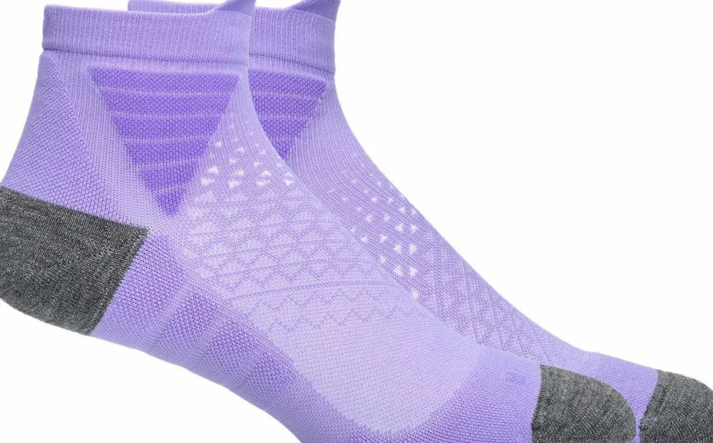 New Asics Fujitrail Quarter Sock Amethyst
