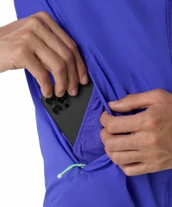 Asics Men's Road Packable Jacket Cobalt Burst/Illuminate Green