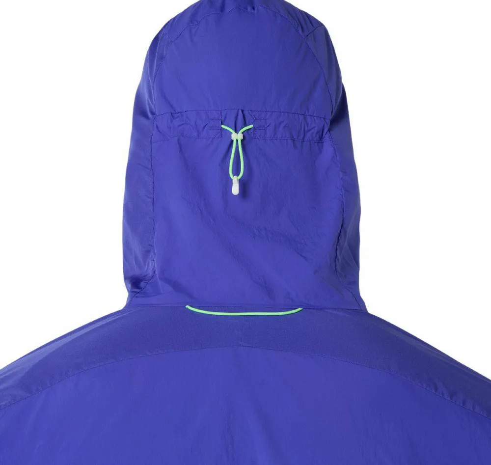 Asics Men's Road Packable Jacket Cobalt Burst/Illuminate Green