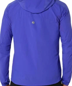 Asics Men's Road Packable Jacket Cobalt Burst/Illuminate Green