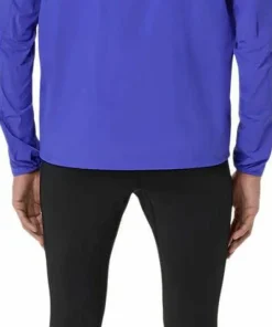 Asics Men's Road Packable Jacket Cobalt Burst/Illuminate Green