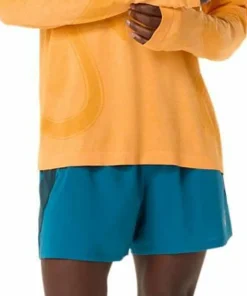 Hot Asics Men's Road Seamless Long Sleeve Top Yamabuki