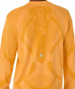 Hot Asics Men's Road Seamless Long Sleeve Top Yamabuki