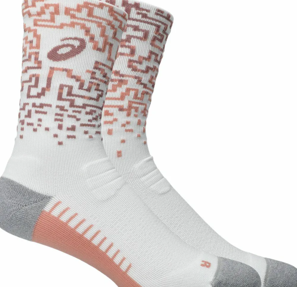 Outlet Asics Performance Run Sock Crew Brilliant White/Morganite/Pearl Pink