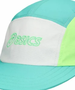 Discount Asics Performance Running 5 Panel Cap Aurora Green/Cream