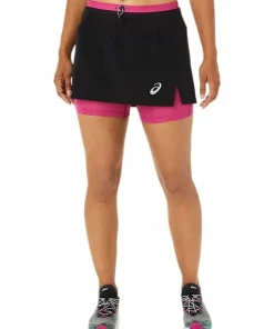 Best Asics Women's Fujitrail Skort PERFORMANCE BLACK/FUCHSIA RED