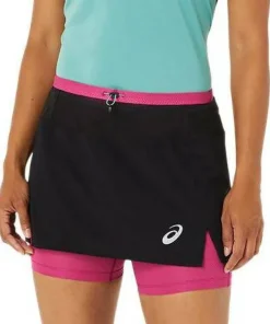 Best Asics Women's Fujitrail Skort PERFORMANCE BLACK/FUCHSIA RED