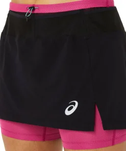 Best Asics Women's Fujitrail Skort PERFORMANCE BLACK/FUCHSIA RED