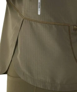 Discount Asics Women's Nagino Run Adjustable Jacket Dark Olive