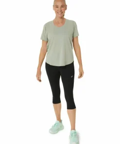 Best Asics Women's Road High Waist Capri Tight Performance Black