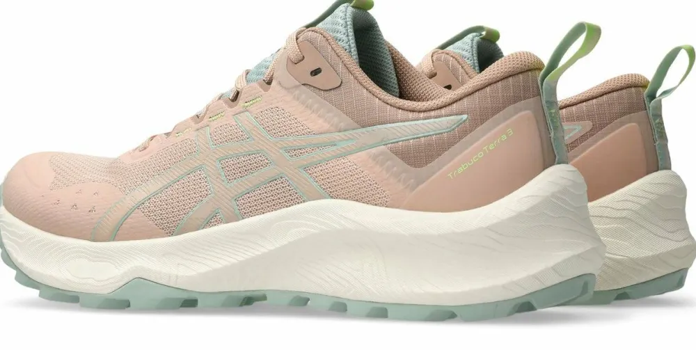 Sale Asics Women's Trabuco Terra 3 Pale Apricot/Lichen Rock