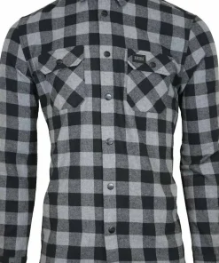 Avignon Unisex AFTER Hunt Flannel Shirt Grey/Black